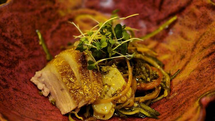 The duck salad at Yyaki