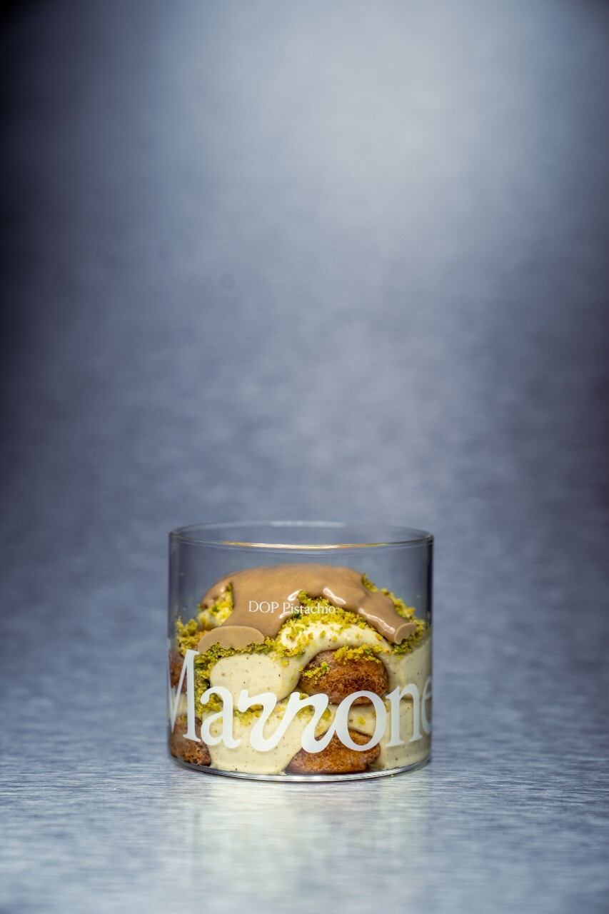 Marrone's DOP Pistachio flavour tiramisu