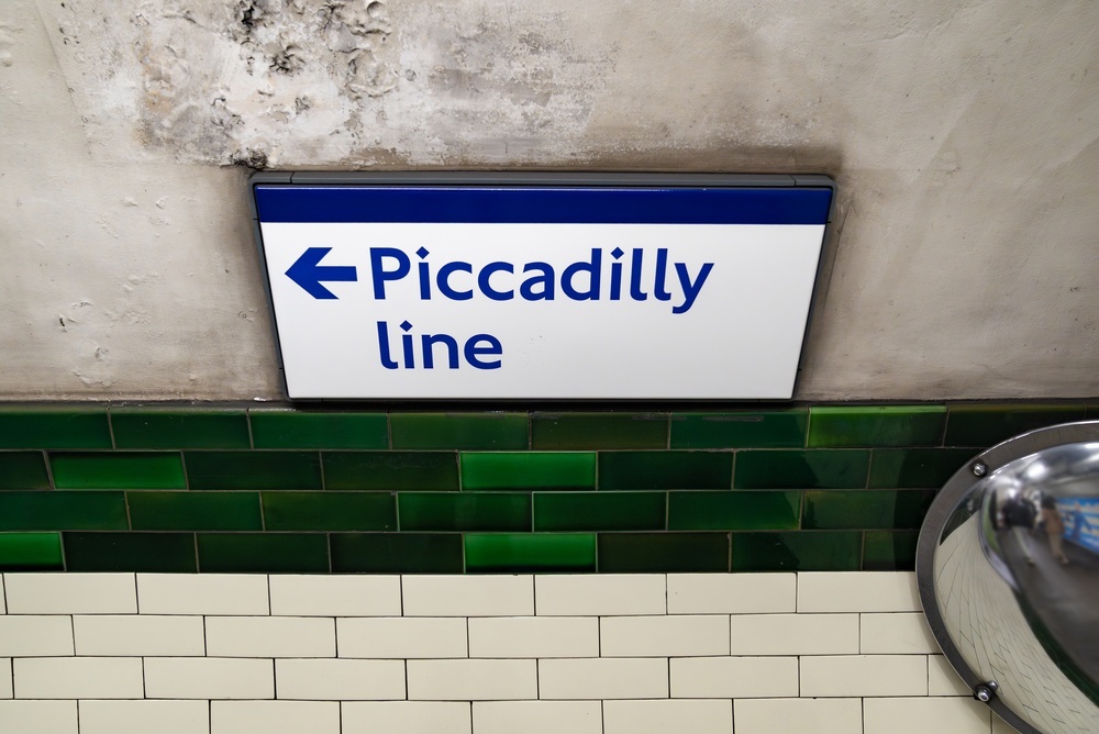 Piccadilly line sign, London Underground