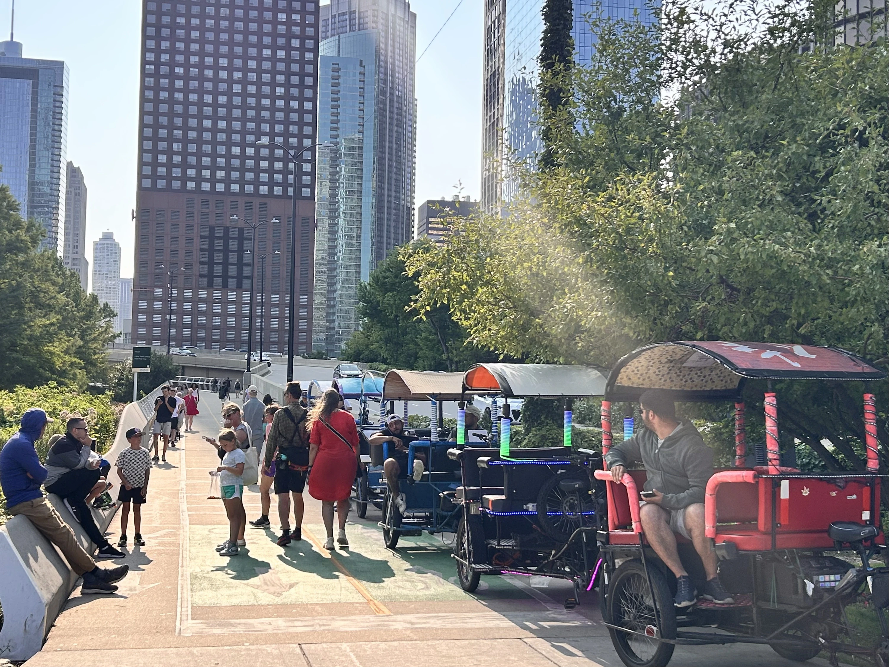 Pedicabs at Navy Pier
