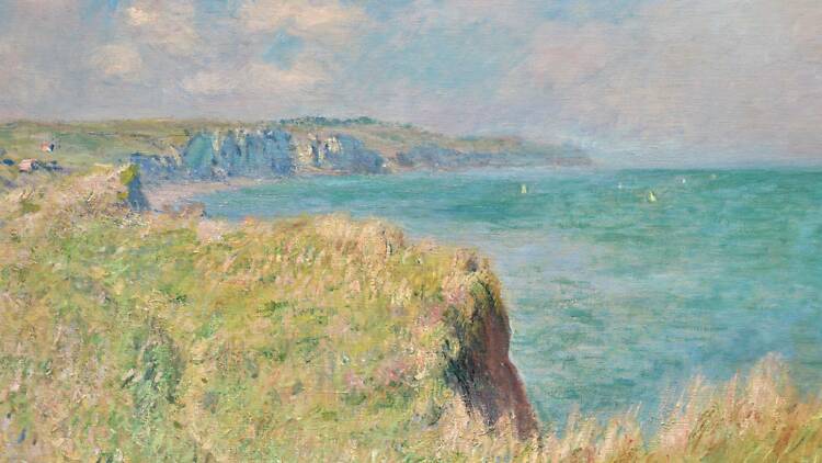 Bord des falaises à Pourville de Monet 
