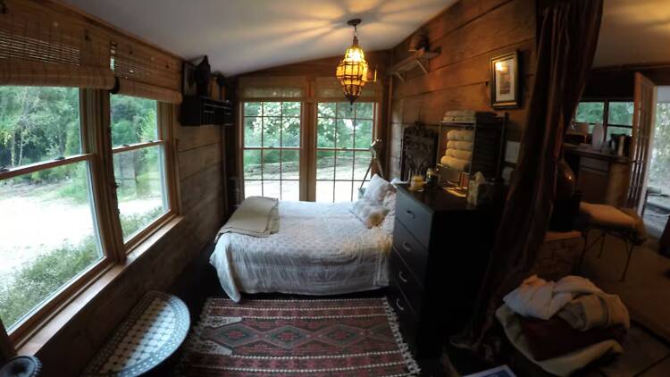 The small wood cabin in the Atlantic Highlands The small wood cabin in the Atlantic Highlands