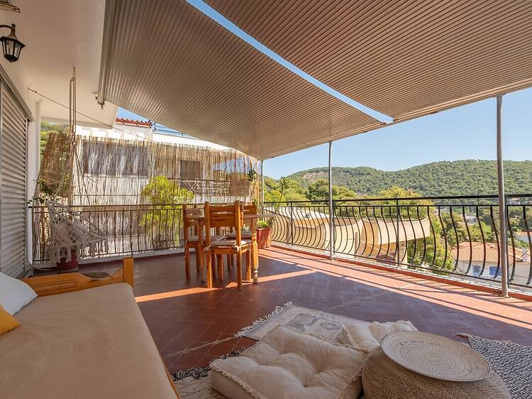 The Greek island apartment with a sunny terrace The Greek island apartment with a sunny terrace