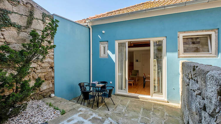The blue flat on the Fernandina Walls of Porto The blue flat on the Fernandina Walls of Porto