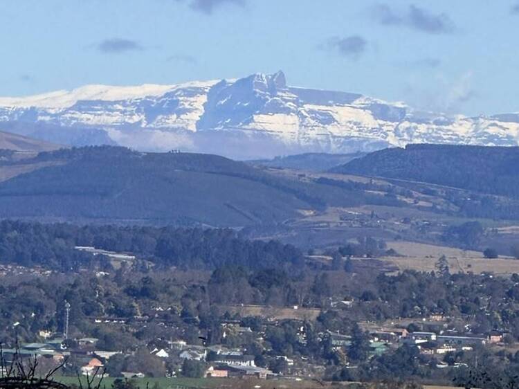 Snowfall spotted on the Drakensberg