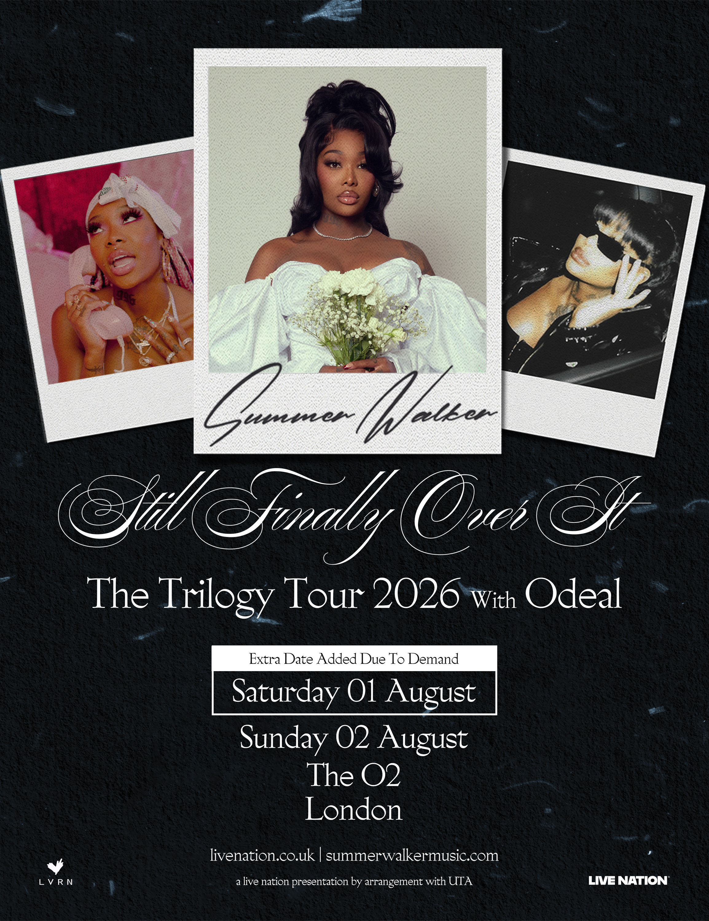 Summer Walker London tour dates, 2026