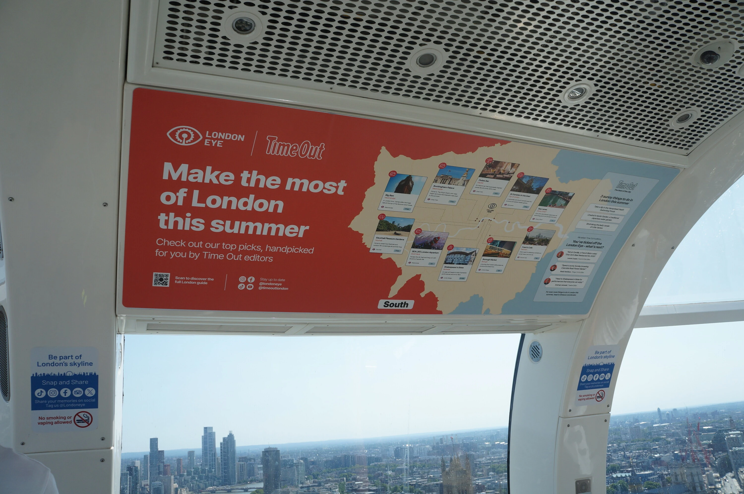 Time Out in the London Eye, summer 2026