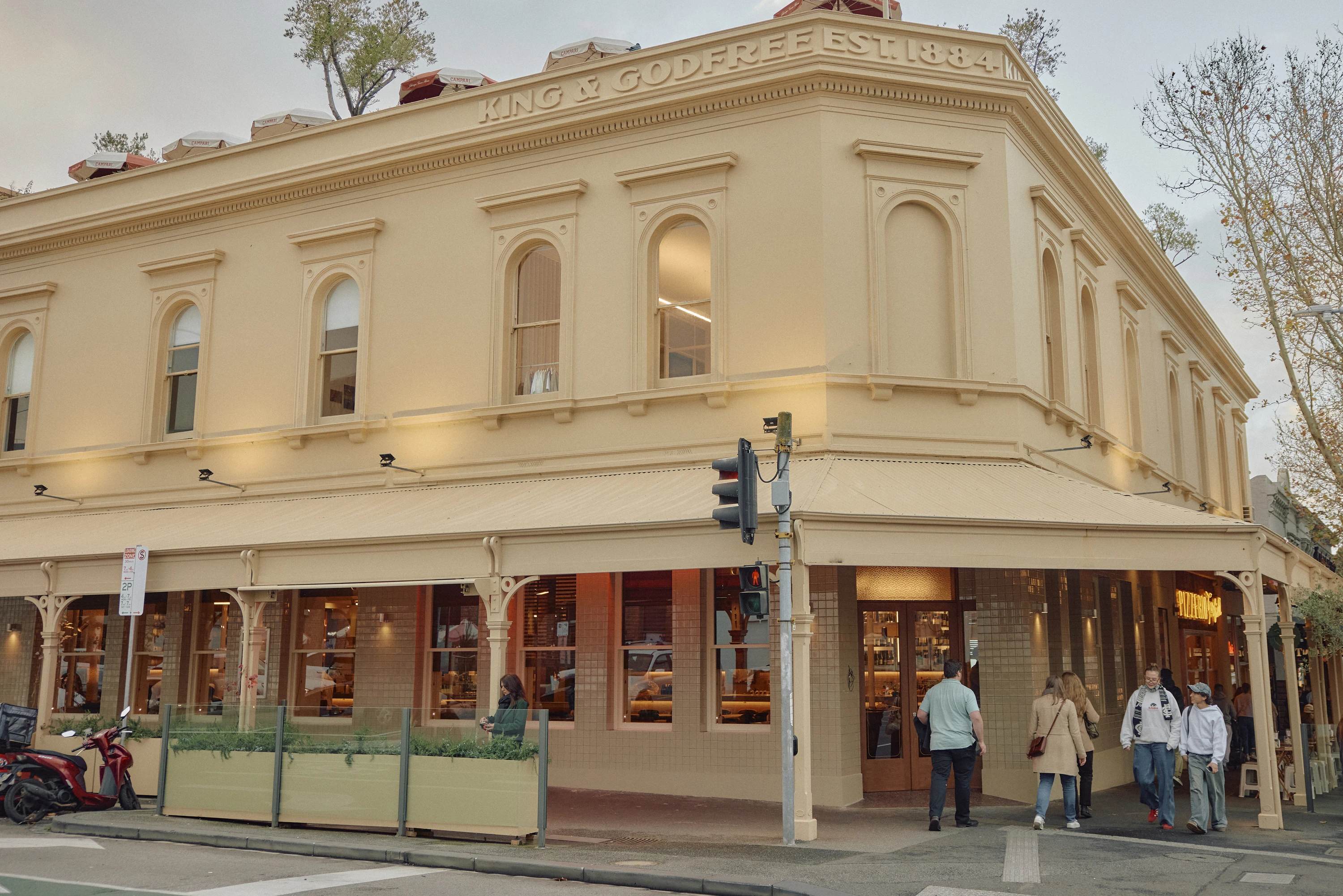The front facade of Delmonte in Carlton.