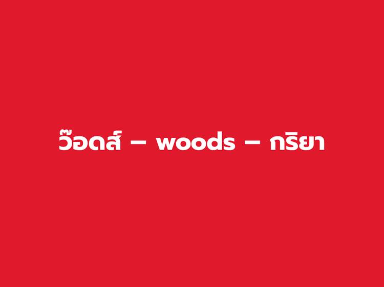ว๊อดส์ – woods – กริยา ว๊อดส์ – woods – กริยา