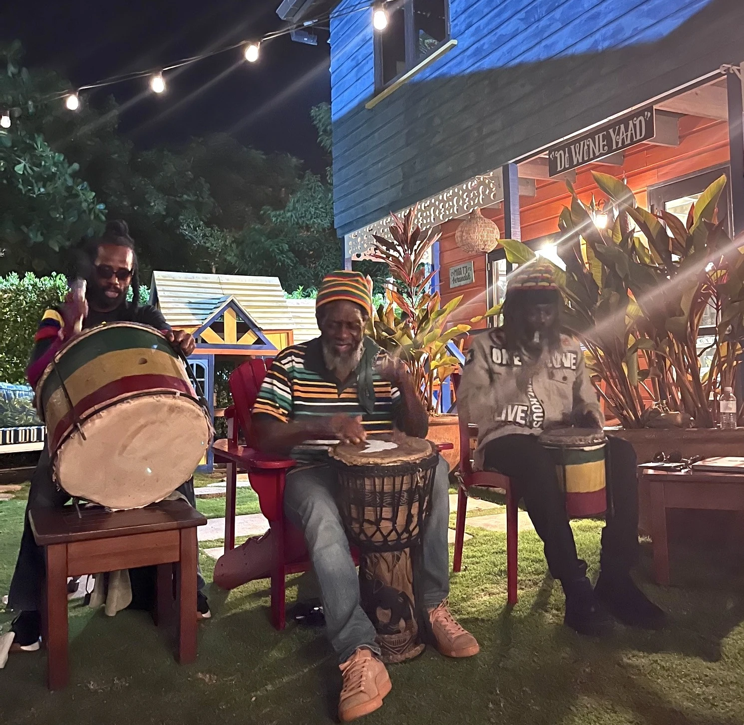 Members of Wingless Angels perform in Jamaica