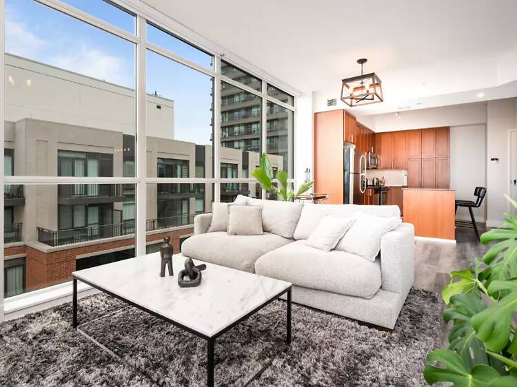 The posh penthouse with a pool, gym and hot tub The posh penthouse with a pool, gym and hot tub