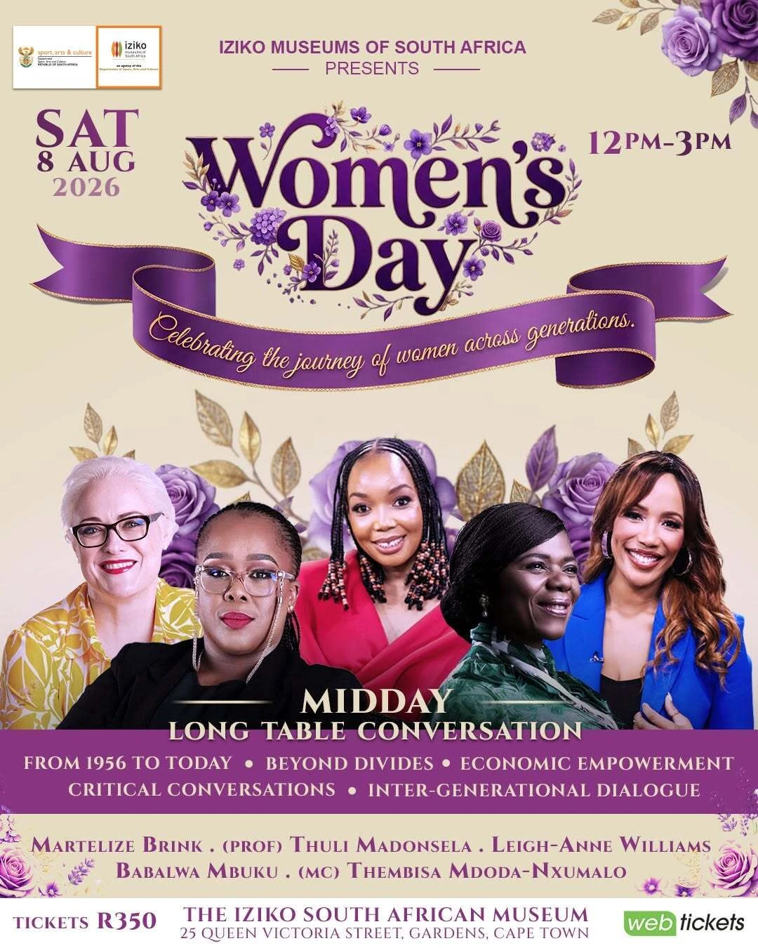 Iziko Museums of South Africa Women&rsquo;s Day 2026
