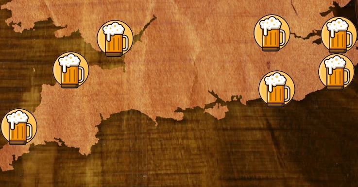 Map of Time Out&rsquo;s best pubs in the UK &ndash; Wales and south of England