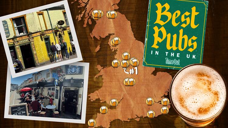 Best pubs in the UK map Best pubs in the UK map