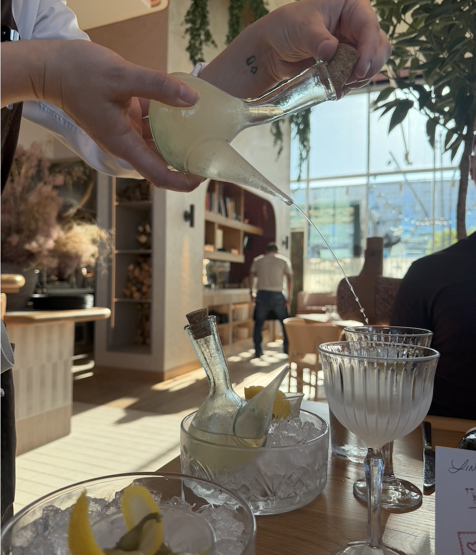 Classic martini presentation at Picala LA