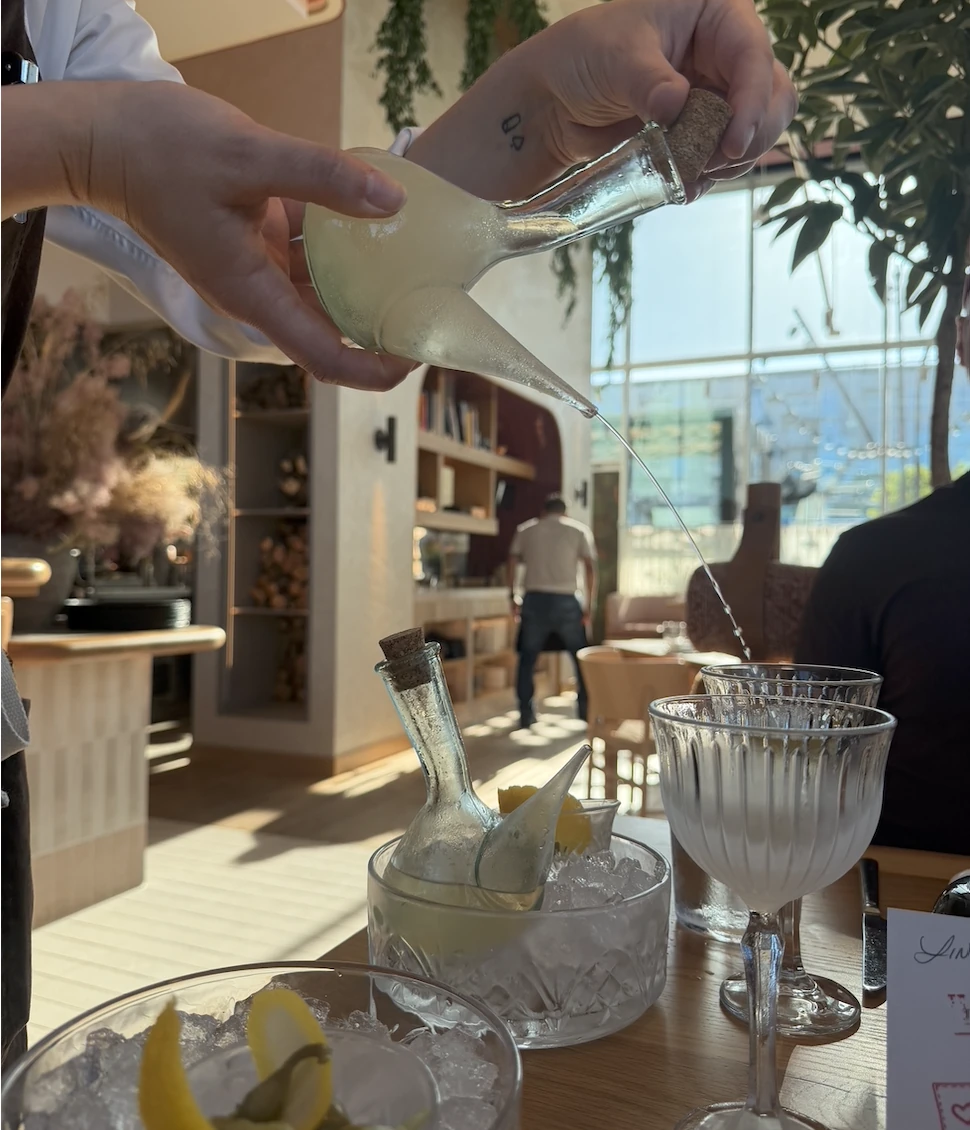 Classic martini presentation at Picala LA