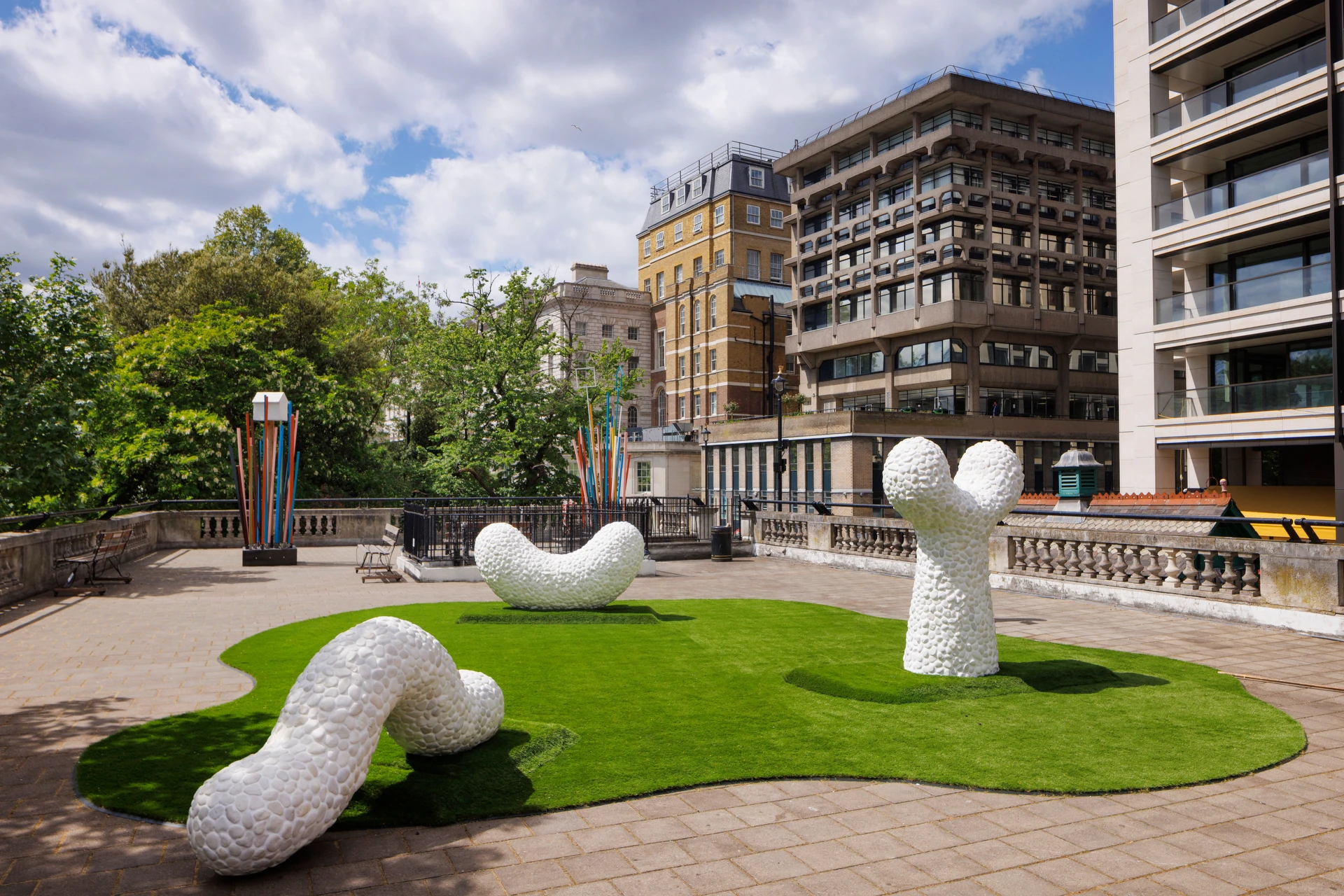 Adeline de Monseignat, Gusano, Croissant and Up - Up , 2025 at theCOLAB The Artist&rsquo;s Garden 2026 .