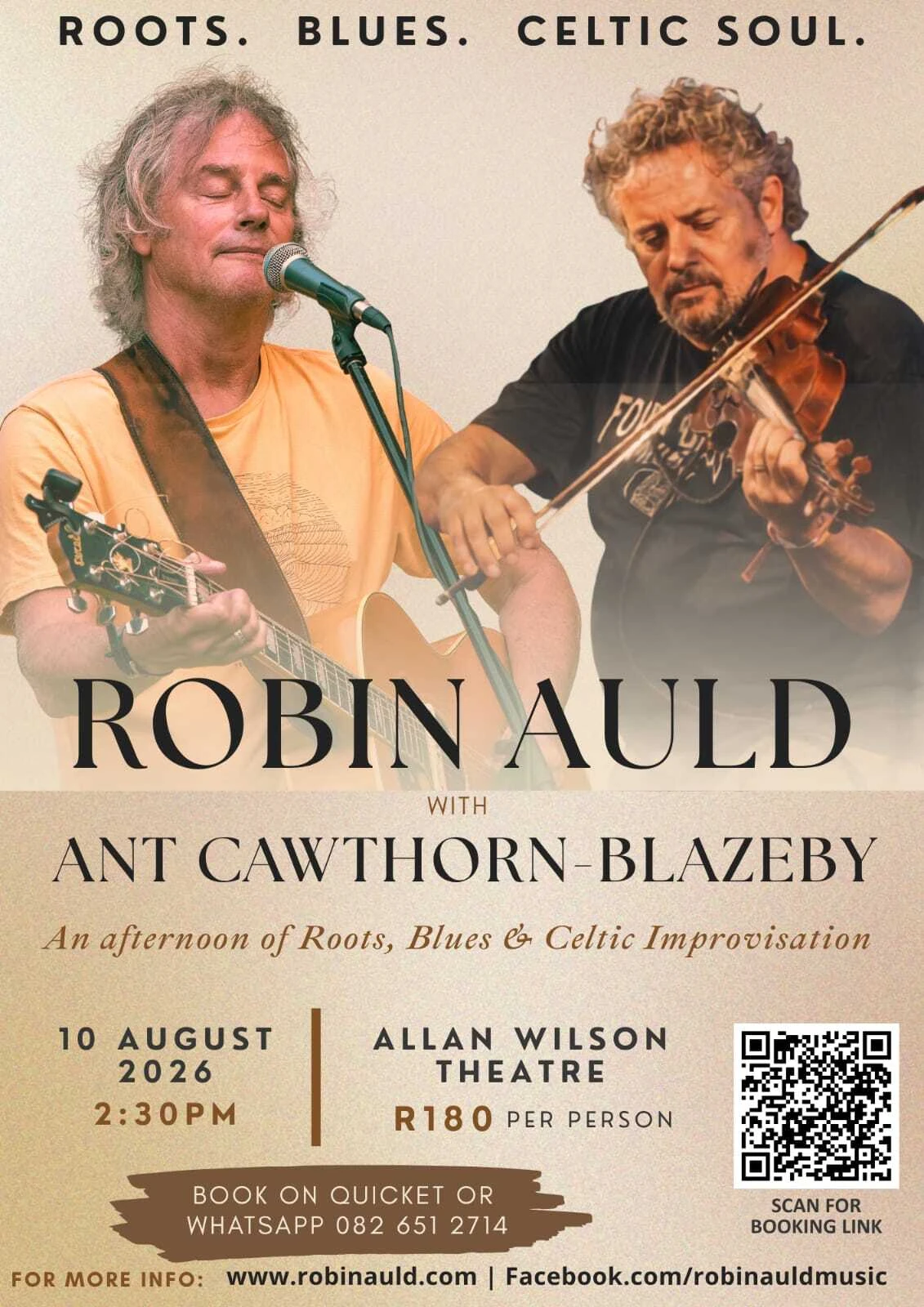This renowned musician will be performing in Pietermaritzburg on the Monday public holiday. 
