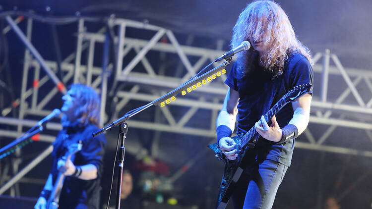 Megadeth’s Dave Mustaine performing live Megadeth’s Dave Mustaine performing live
