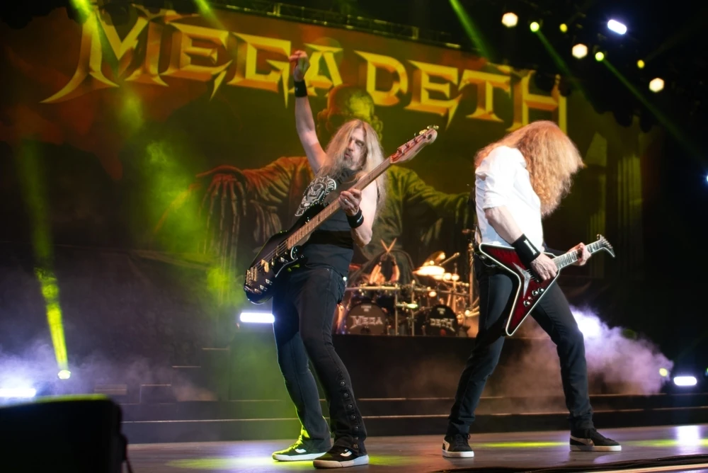 Megadeth performing live in Florida, 2024