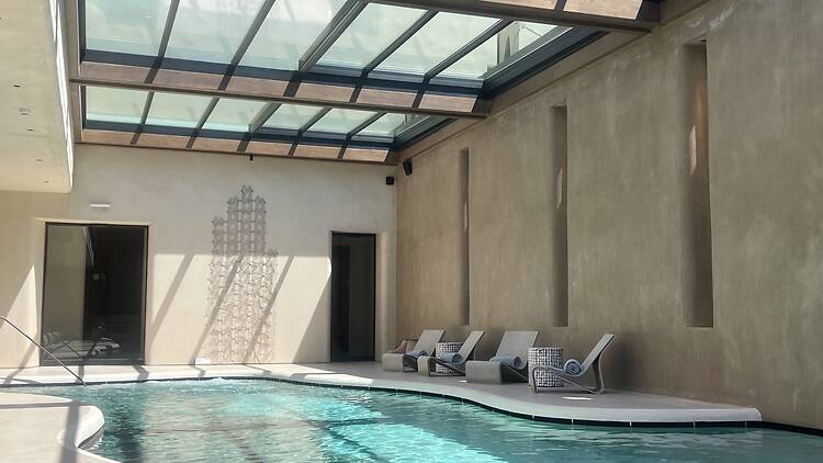 Spa pool at Minos Palace