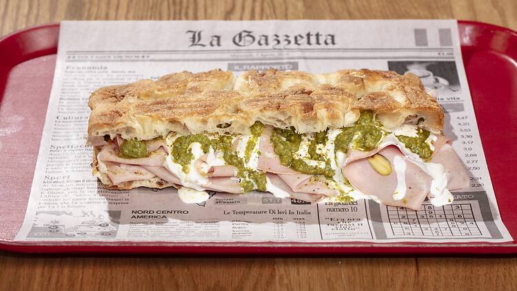 The Panini Mortadella at Anthony's Paninoteca