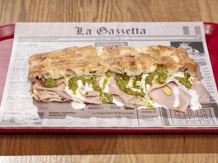The Panini Mortadella at Anthony's Paninoteca