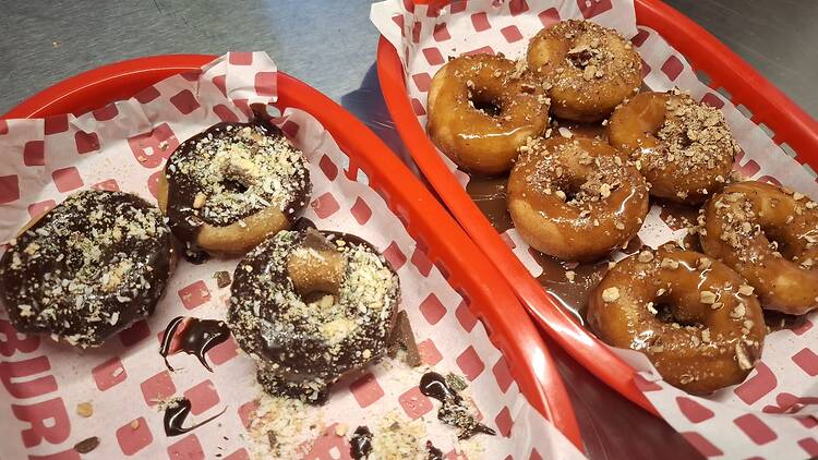 Mini-donuts make a sweet ending to the meal at BURI