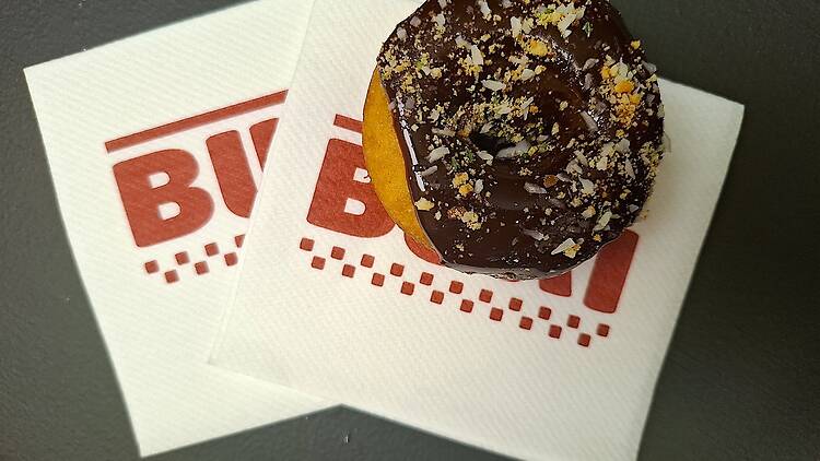 Mini-donuts make a sweet ending to the meal at BURI