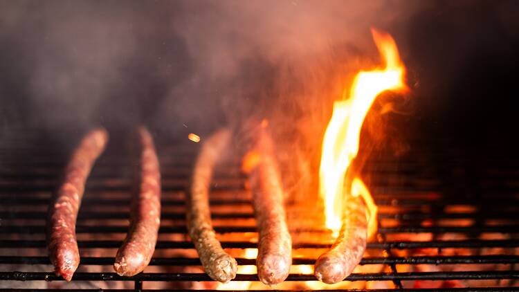 All the boerie at BURI is flame-grilled