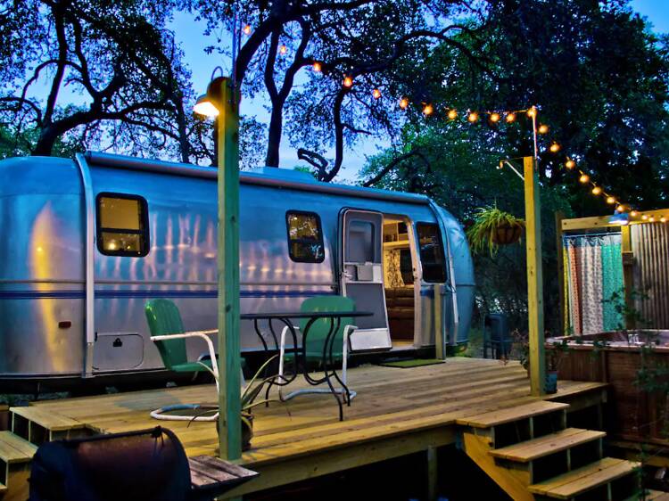 The retro airstream in Wimberley The retro airstream in Wimberley