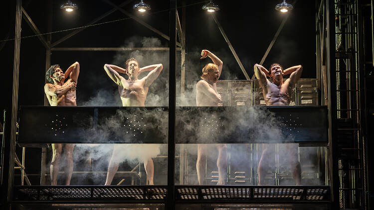 Dancers in the shower in The Car Man Dancers in the shower in The Car Man