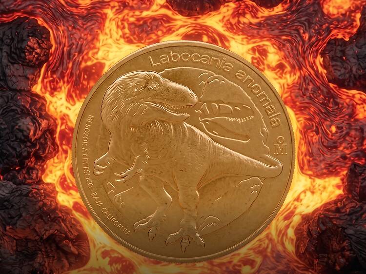 Así son las medallas de dinosaurios de Casa de Moneda