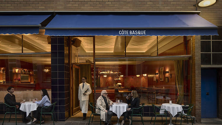 Côte Basque The front facade of Melbourne restaurant Côte Basque.