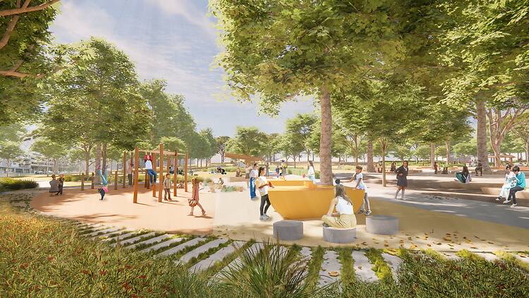 Anzac Park West Ryde render Anzac Park West Ryde render