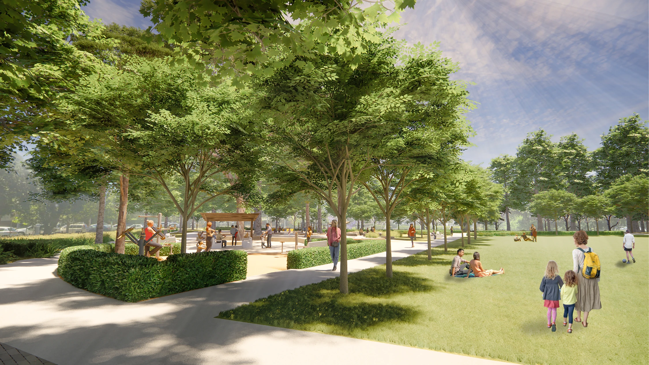 Anzac Park West Ryde render