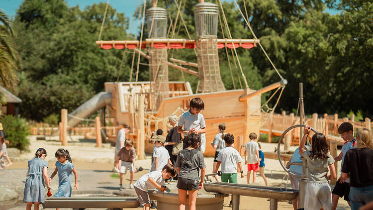 The Diana, Princess of Wales Memorial Playground has undergone a £3million renewal by The Royal Parks charity. The Diana, Princess of Wales Memorial Playground has undergone a £3million renewal by The Royal Parks charity.