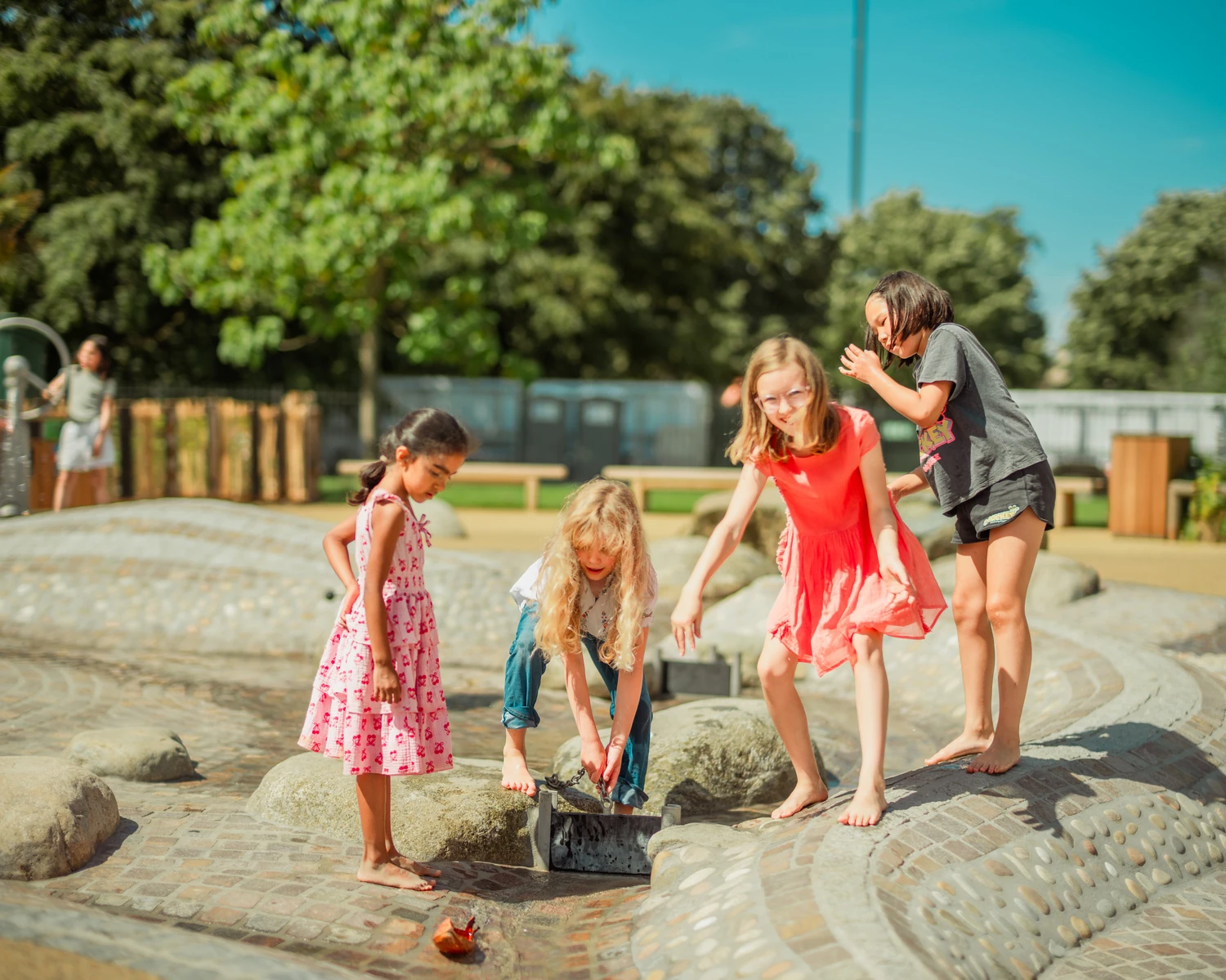 The Diana, Princess of Wales Memorial Playground's new water play area