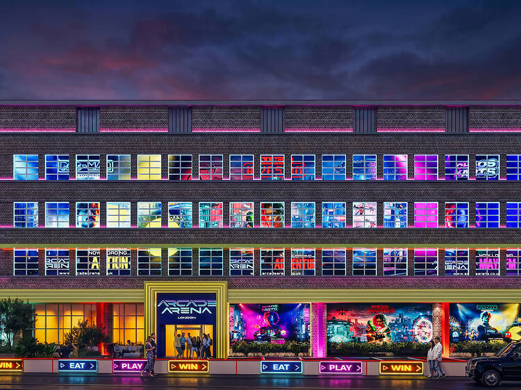 A massive new neon arcade with real-life Pac-Man is opening in south London