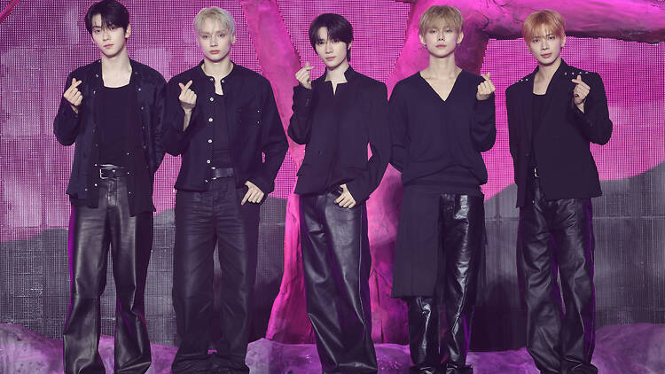 Members of TXT, Soobin, Huening Kai, Beomgyu, Yeonjun and Taehyun Members of TXT, Soobin, Huening Kai, Beomgyu, Yeonjun and Taehyun