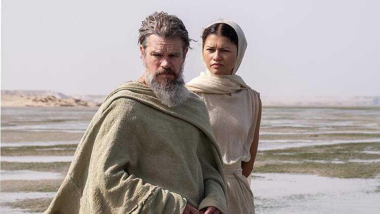 Matt Damon and Zendaya in The Odyssey Matt Damon and Zendaya in The Odyssey