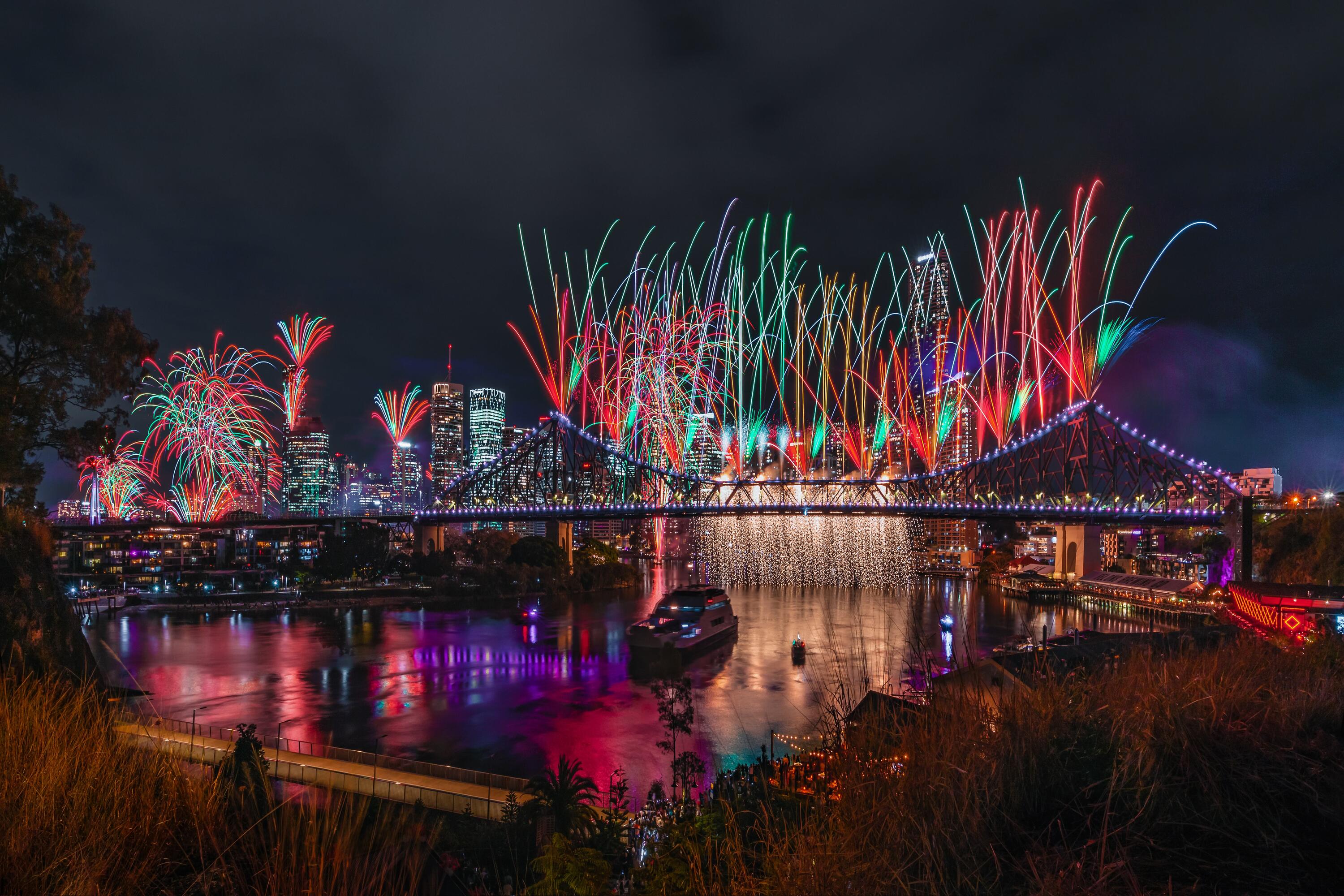 Brisbane’s biggest fireworks display is back in 2026 with an expanded show to rival Sydney’s NYE