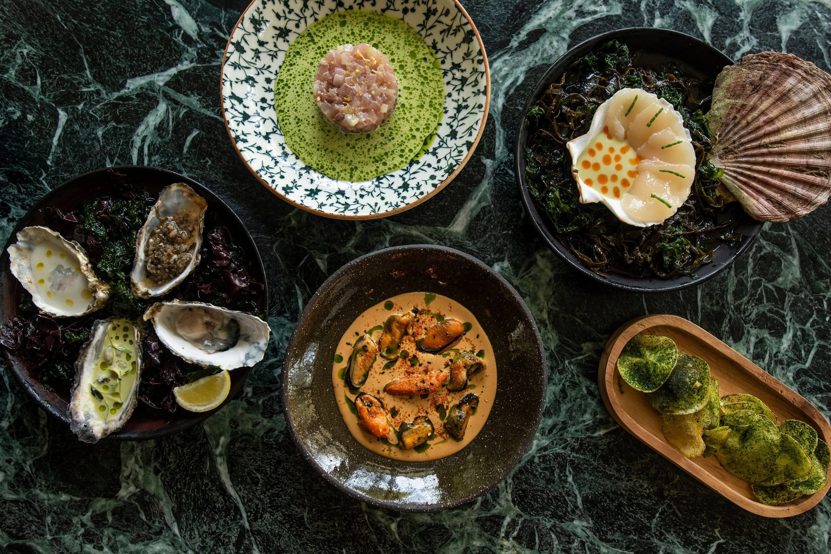 Amura is Chef &Aacute;ngel Le&oacute;n's first restaurant outside of Spain. 