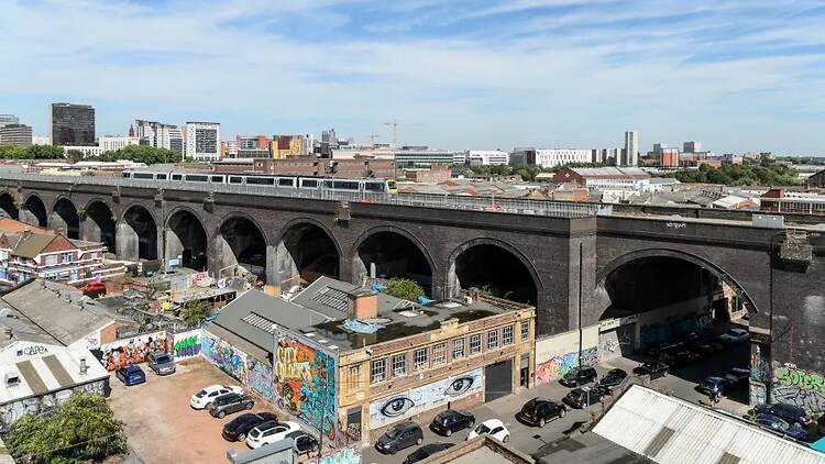 Bordesley Viaduct and view over Digbeth Bordesley Viaduct and view over Digbeth