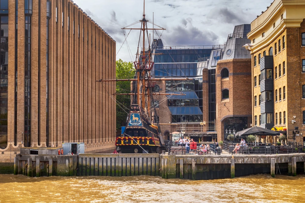 The Golden Hinde, viewed from the Thames