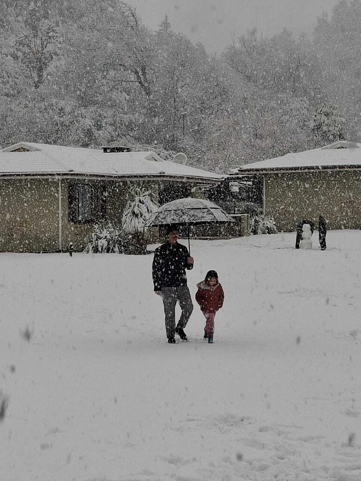 Families holidaying in the KZN mountain region have awoken to snow fall. 