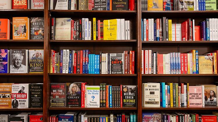 Stocked bookshelves Stocked bookshelves