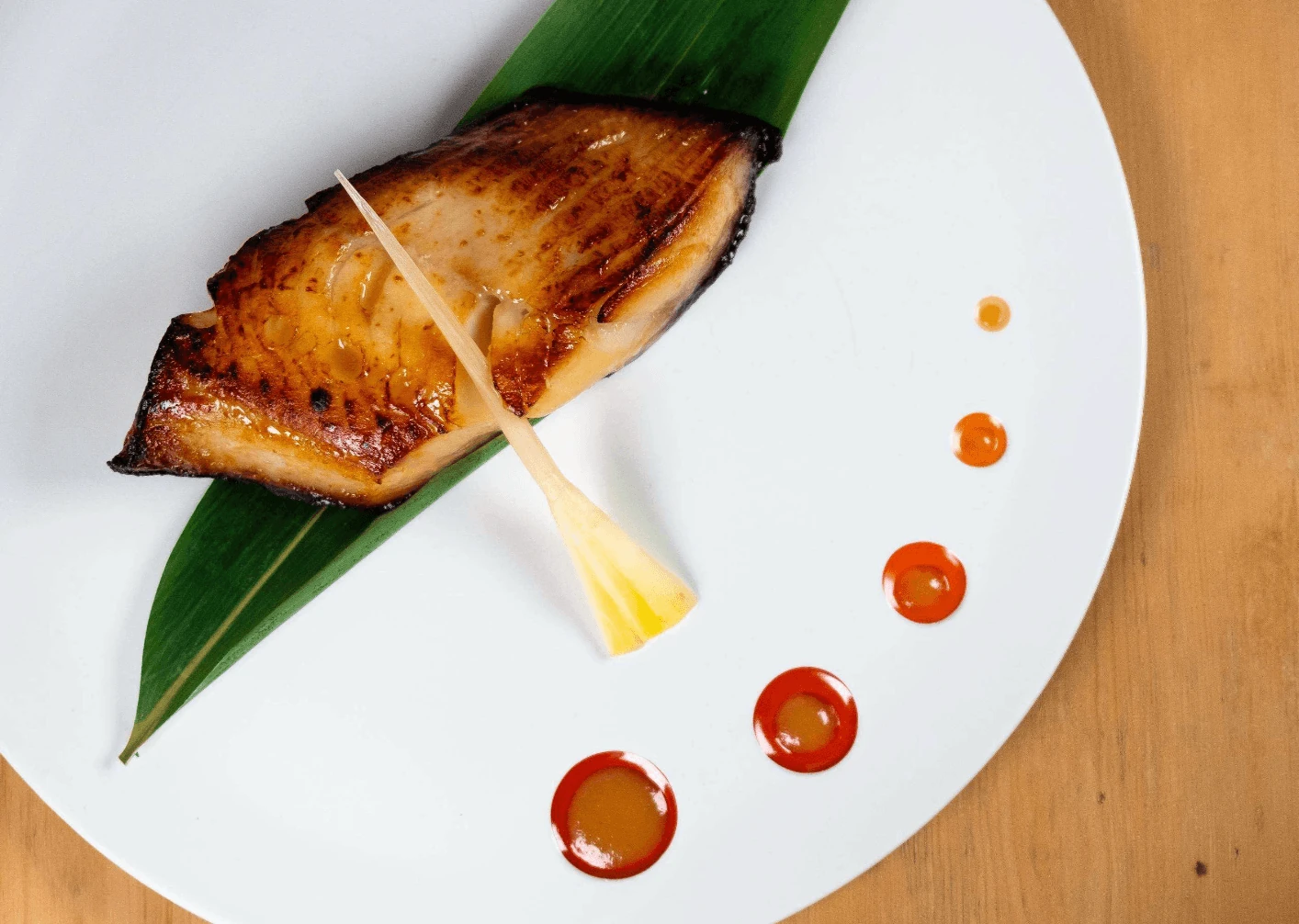 Plato de bacalao en Nobu Hotel Madrid