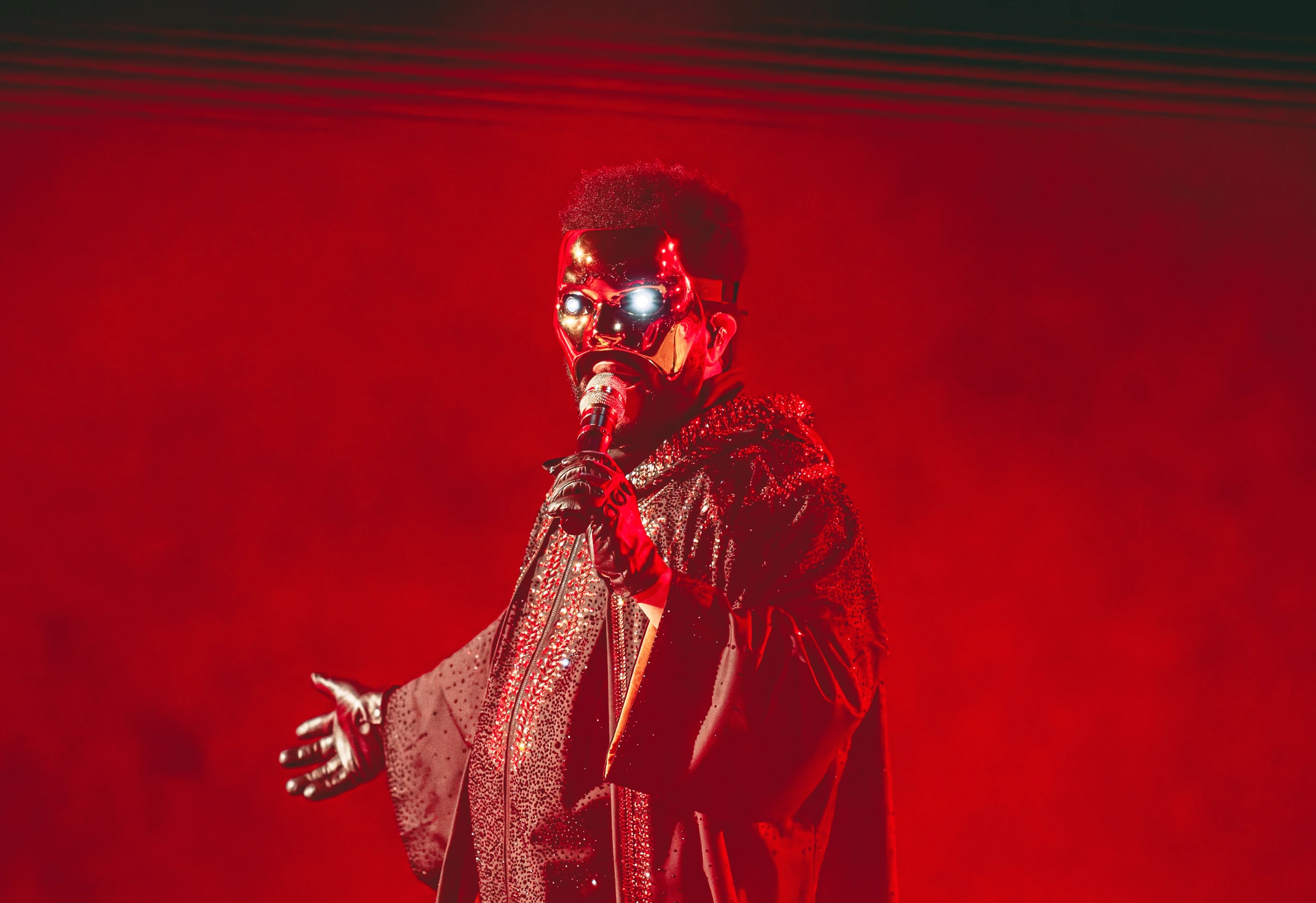The Weeknd performing live