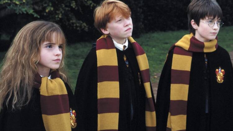 Escena de Harry Potter y la Piedra Filosofal Escena de Harry Potter y la Piedra Filosofal